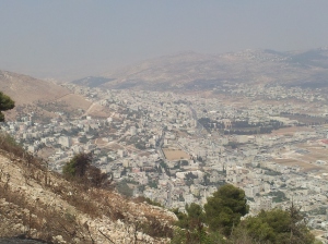Sicht auf Shchem (Nablus), Nordteil.