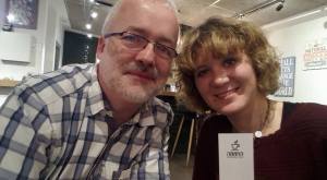 Werner Hartstock und ich im "Hamama", Kfar Etzion.