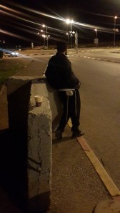 Anhaltefahrer in Gush Etzion