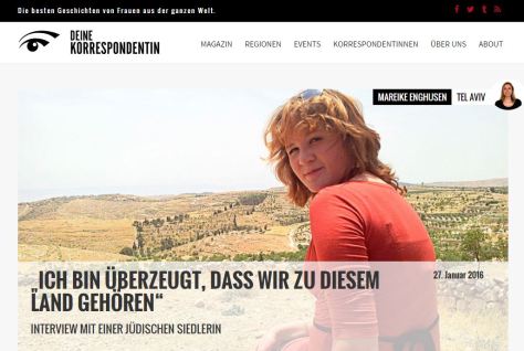 Interview auf deine-korrespondentin.de, 27.01.16