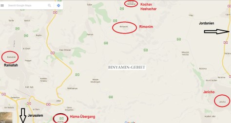 Unsere Wanderkarte mit allen angefahrenen und erwähnten Orten. 