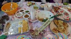 Da hatten wir schon das Meiste gegessen.